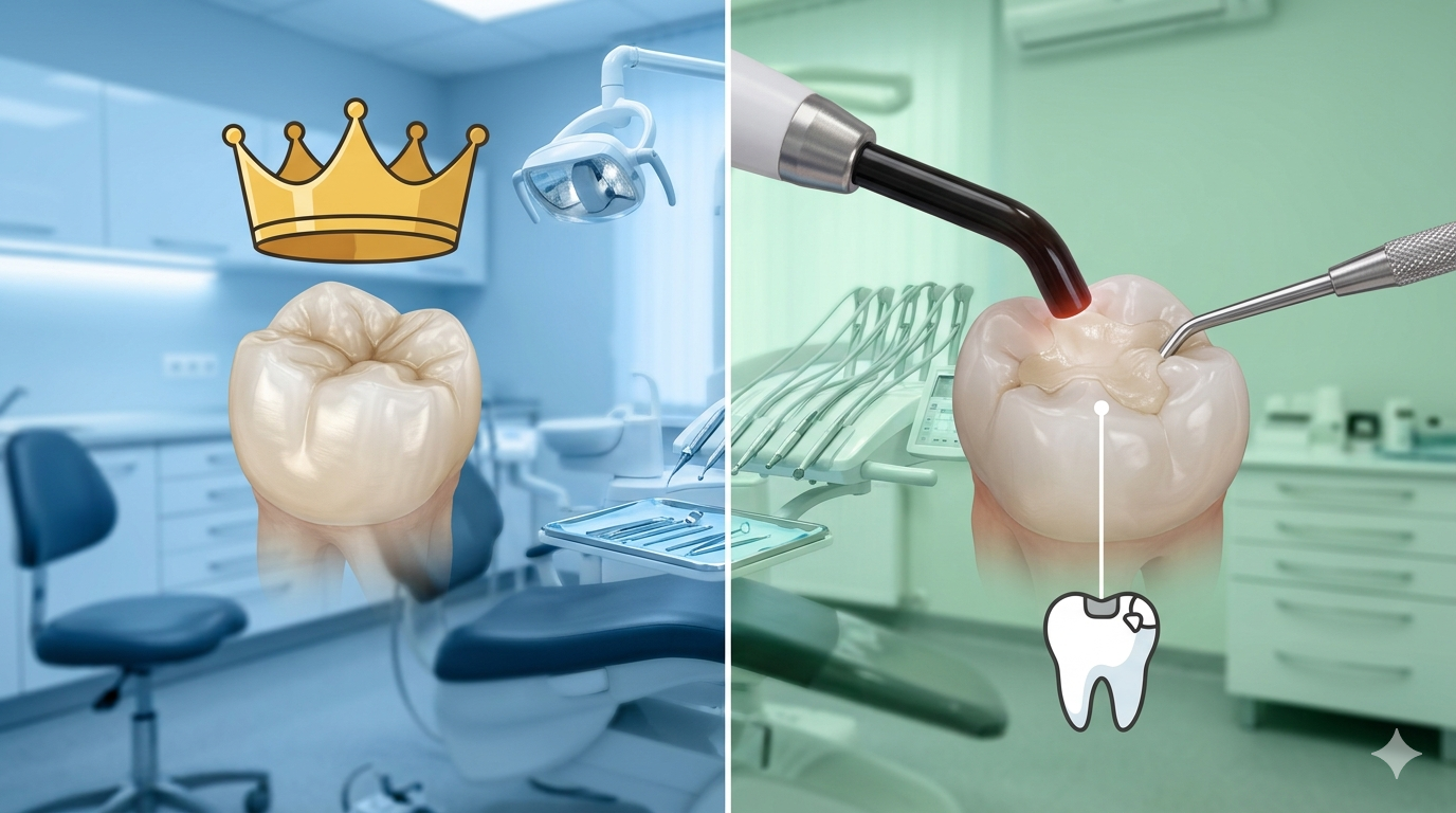 Crown vs Filling: Which One Do You Actually Need?
